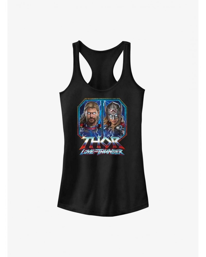 Marvel Thor: Love and Thunder Thor Portraits Box Up Girls Tank $9.56 Tanks