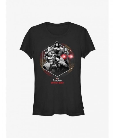 Marvel Doctor Strange In The Multiverse Of Madness Group Frame Girls T-Shirt $8.76 T-Shirts