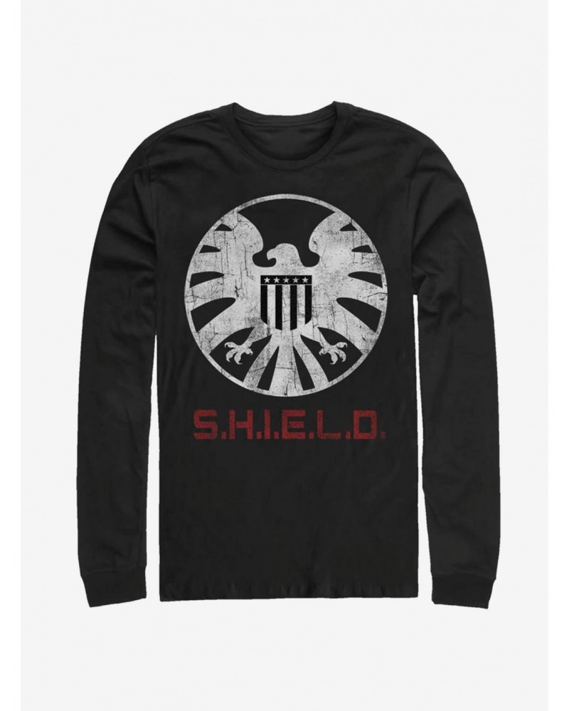 Marvel Avengers Shield Branding Long-Sleeve T-Shirt $7.90 T-Shirts