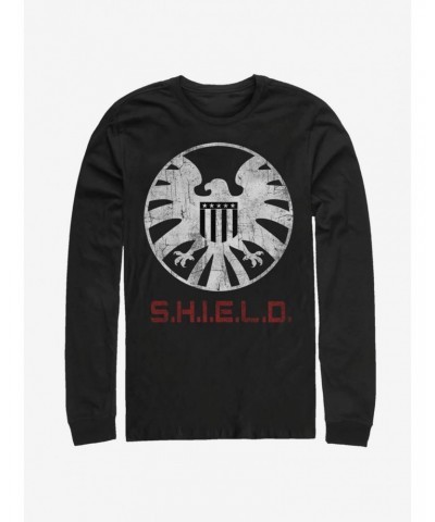 Marvel Avengers Shield Branding Long-Sleeve T-Shirt $7.90 T-Shirts