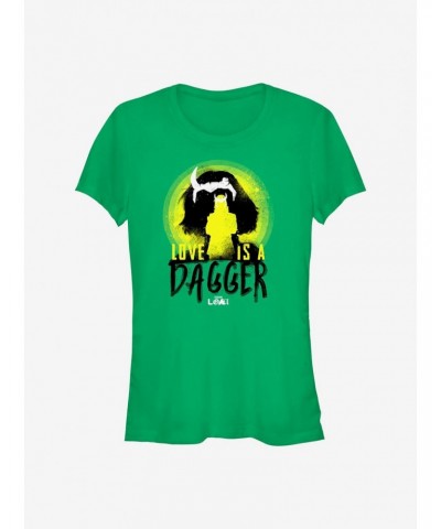 Marvel Loki Love Is A Dagger Girls T-Shirt $5.98 T-Shirts