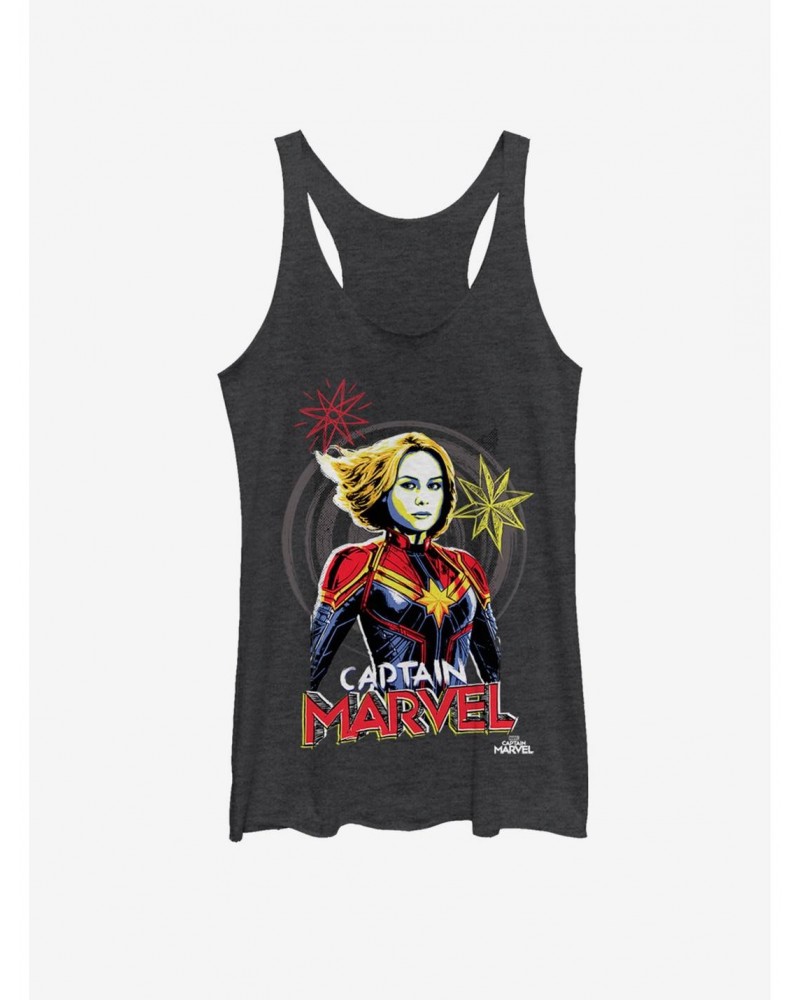 Marvel Captain Marvel Marvel Drawing Girls Tank $6.63 Tanks