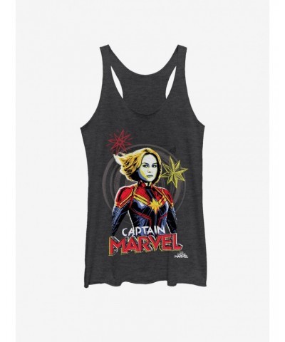 Marvel Captain Marvel Marvel Drawing Girls Tank $6.63 Tanks