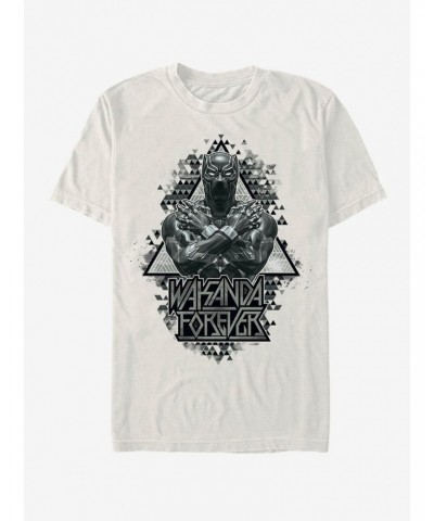 Marvel Black Panther Panther Triangles T-Shirt $7.84 T-Shirts