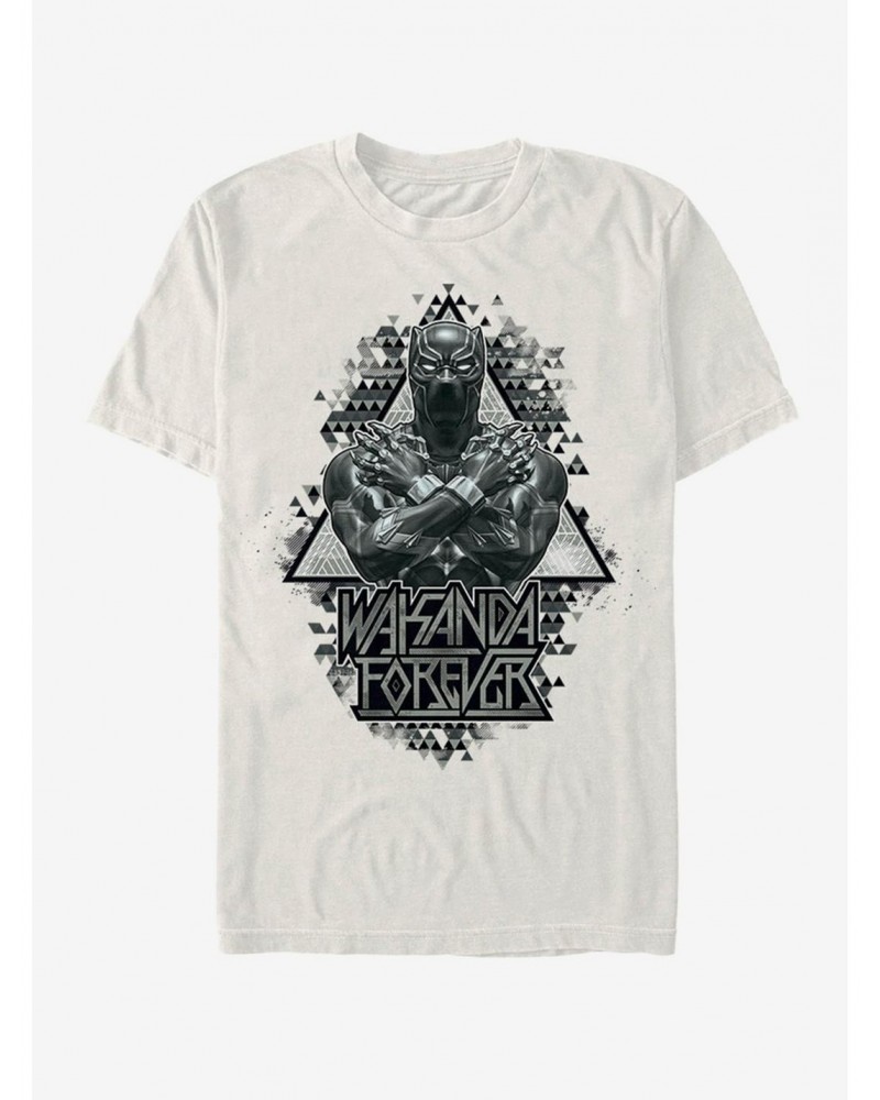 Marvel Black Panther Panther Triangles T-Shirt $7.84 T-Shirts