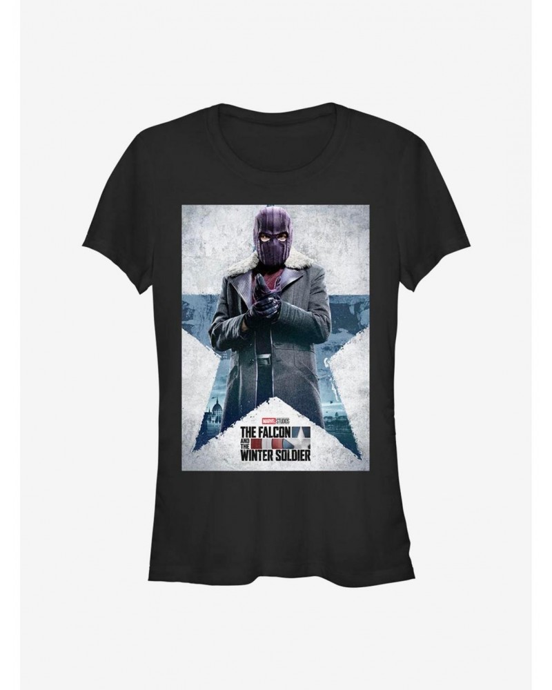 Marvel The Falcon And The Winter Soldier Zemo Poster Girls T-Shirt $8.96 T-Shirts