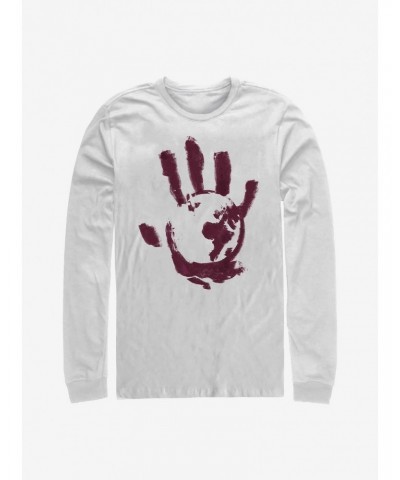 Marvel The Falcon And The Winter Soldier Bloody Hand Long-Sleeve T-Shirt $10.79 T-Shirts