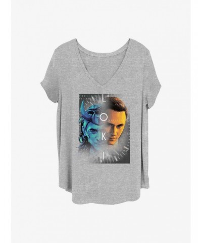 Marvel Loki Dual Self Girls T-Shirt Plus Size $8.32 T-Shirts