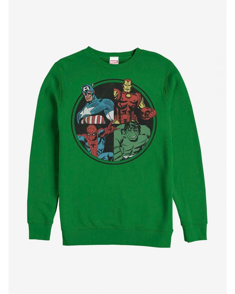 Marvel Avengers Avenger Heads Crew Sweatshirt $12.40 Sweatshirts