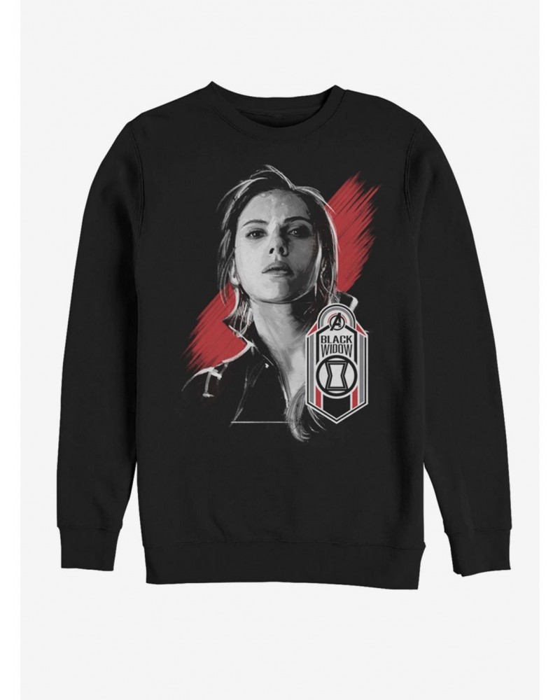 Marvel Avengers: Endgame Black Widow Tag Sweatshirt $13.58 Sweatshirts