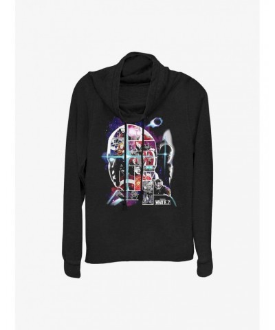 Marvel What If...? The Watcher Face Fill Cowlneck Long-Sleeve Girls Top $12.21 Tops