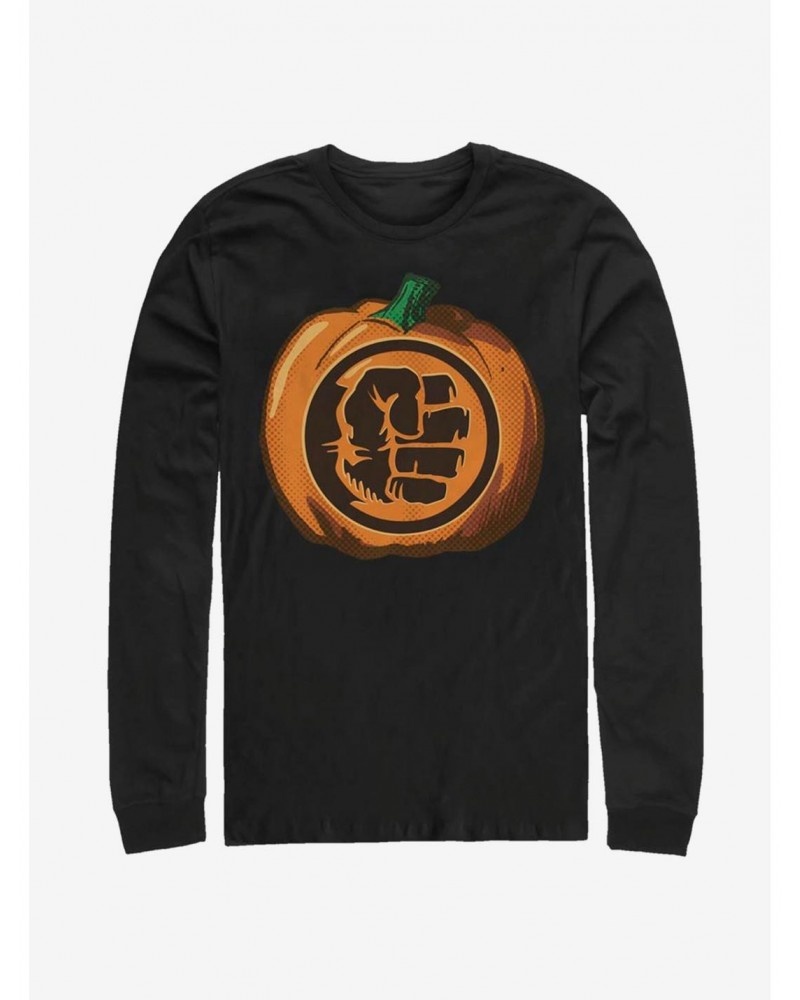 Marvel The Hulk Pumpkin Long-Sleeve T-Shirt $12.63 T-Shirts