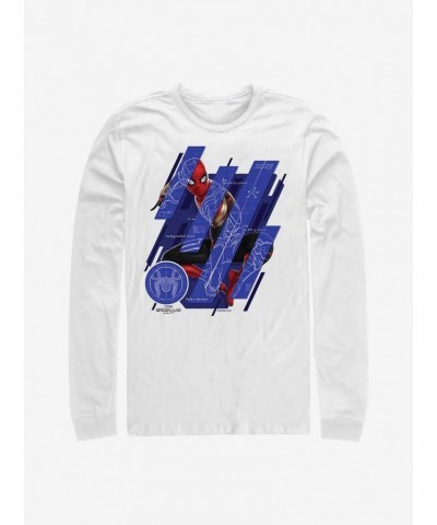 Marvel Spider-Man Schematic Panels Long-Sleeve T-Shirt $8.95 T-Shirts