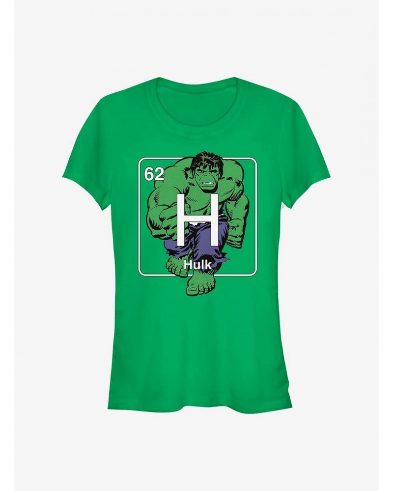 Marvel The Hulk Periodic Hulk Girls T-Shirt $7.97 T-Shirts