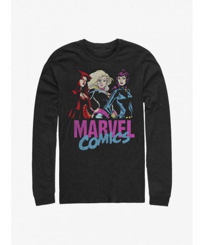 Marvel Three Sheroes Long-Sleeve T-Shirt $12.63 T-Shirts