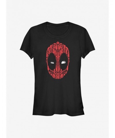 Marvel Deadpool Silhouette Deadpool Girls T-Shirt $5.98 T-Shirts