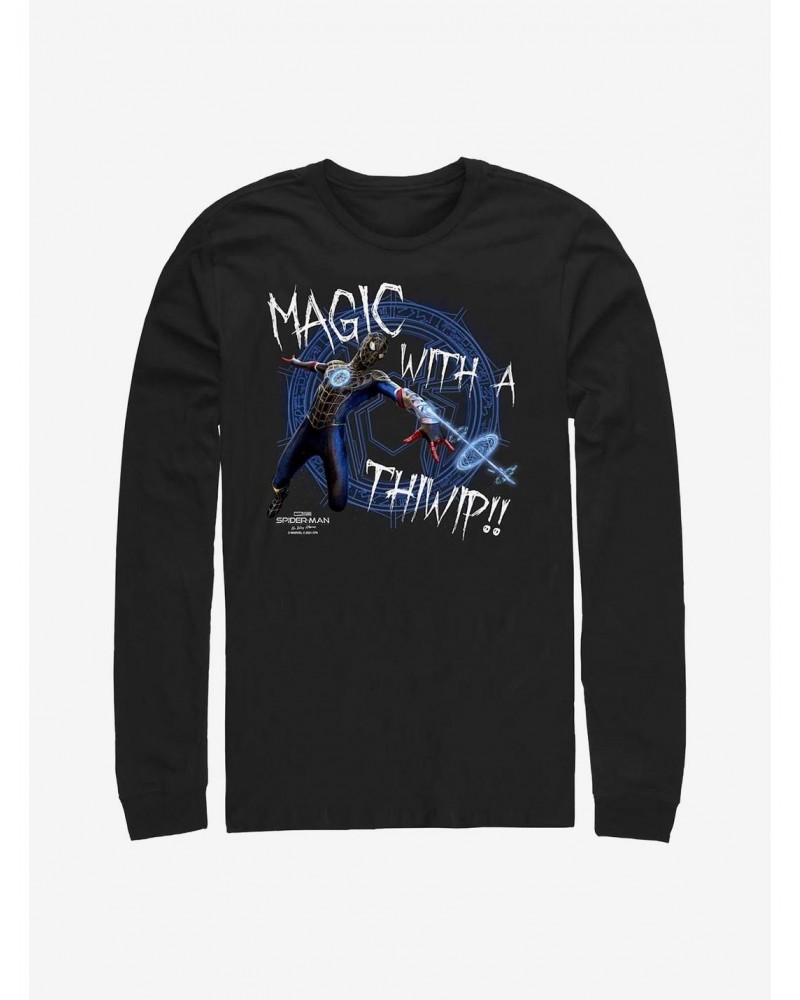 Marvel Spider-Man Magic With A Thiwip Long-Sleeve T-Shirt $8.69 T-Shirts