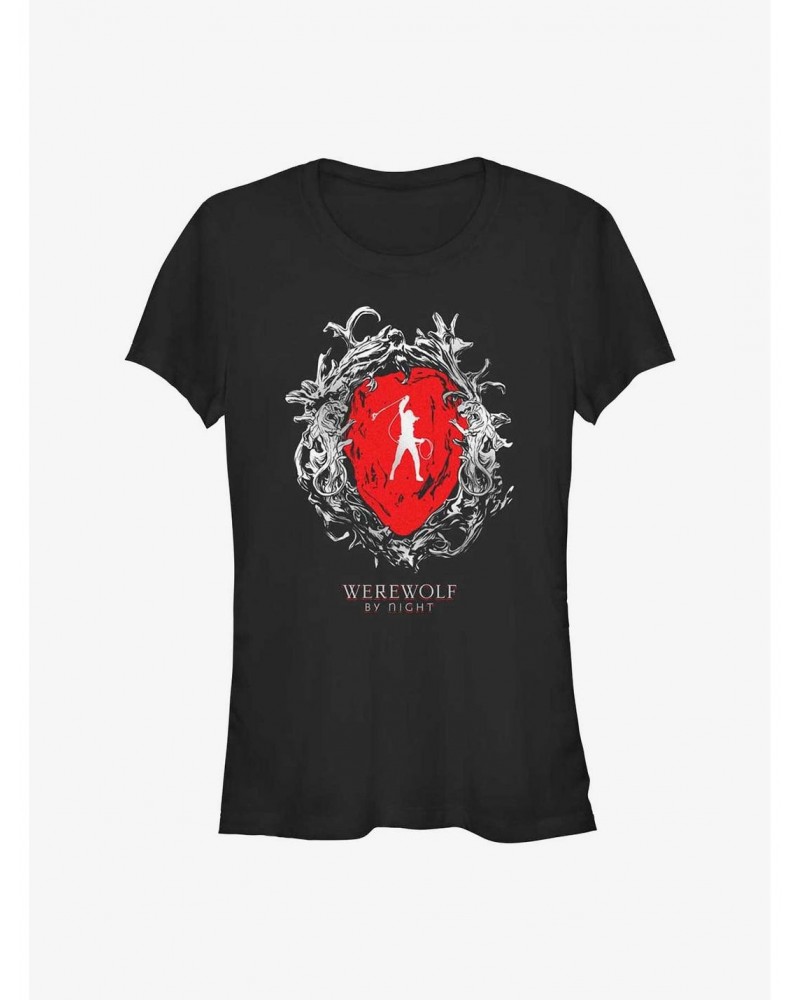 Marvel Studios' Special Presentation: Werewolf By Night Elsa Bloodstone Heart Girls T-Shirt $7.97 T-Shirts