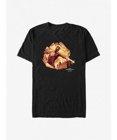 Marvel Spider-Man: No Way Home Gold Web Shot T-Shirt $9.37 T-Shirts