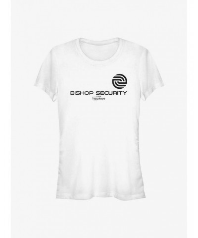 Marvel Hawkeye Bishop Security Logo Girls T-Shirt $8.96 T-Shirts