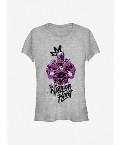 Marvel Black Panther Purple King Girls T-Shirt $6.97 T-Shirts